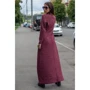 Платье FLFashion Амели ХПА 3121 48 бордовое повседневное длинное макси: Состав Эластан, Полиэстер