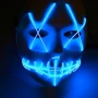 Неоновая маска для вечеринок с подсветкой UFT LED Mask 1 Blue фото 3