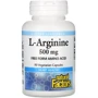 Natural Factors L-Arginine L-аргінін 500 мг 90 вегетаріанських капсул