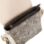 Женская сумка-почтальонка Laskara бежевая (LK-10245-beige-snake): Стиль Повседневный (Casual)