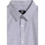 Рубашка H&M 4005314 46 серая с длинным рукавом: Тип застежки На пуговицах