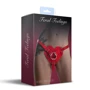Трусики Серце для страпону з натуральної шкіри Feral Feelings - Hearts Strap-on Belt Red