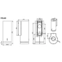 Вытяжка Falmec Polar Copper 35 800 (CPWI90.E4P2#ZZZA491F): Материал корпуса металл