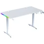 Геймерський стіл GT Racer 120x60x73-117 см White (T-1231)