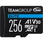 Карта памяти Team 256GB microSDXC UHS-I U3 V30 A1 ELITE + adapter (TEAUSDX256GIV30A103): Тип карты MicroSDXC