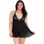 Плиссированный беби долл и стринги Fantasy Lingerie, XL/XXL