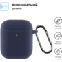 Чехол ArmorStandart Ultrathin Silicone Case with Hook Dark Blue (ARM59681) for Apple AirPods 2 фото 1