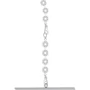 Комбинезон Noir Handmade F306 Mirage catsuit with jewelry rhinestone chain adorning the back Black, L