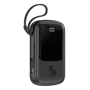 Внешний аккумулятор Baseus Power Bank 10000mAh with USB-C Cable Q Pow Display 15W Black (PPQD-A01): Количество USB 3