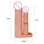 Насадка LoveToy Pleasure X-Tender Double Penis Sleeve Flesh Add 2"