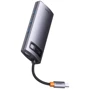 Адаптер Baseus Adapter Metal Gleam Series USB-C to HDMI+3xUSB3.0+PD+VGA+RJ45 Gray (WKWG040013): Інтерфейс підключення USB-C