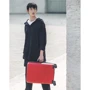 Чемодан Xiaomi RunMi Ninetygo Business Travel Luggage 24" M красный (6970055346726): Фактура Тиснение, Матовая