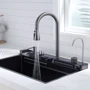 Кухонная мойка Lefton Waterfall LED с цифровым дисплеем и водопадом Grey (KS2206): Наличие крыла Нет