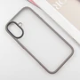 Чехол для iPhone Mobile Case TPU+PC Metal Buttons Grey for iPhone 16: Материалы поликарбонат и полиуретан