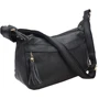 Женская сумка через плечо Borsa Leather черная (1t300-black): Материал Натуральная кожа