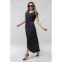 Платье FLFashion Asti ППА 2135 48-50 черное повседневное длинное макси: Длина рукава Короткий