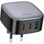 Зарядний пристрій Hoco Wall Charger 2xUSB-C+USB CS33A Amanecer 30W Black: Кількість USB-портів 3