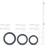 Набор эрекционных колец Boners 3 Ring kit (flat rings)