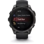 Смарт-часы Garmin Fenix 8 AMOLED 47mm Sapphire Carbon Grey DLC with Black/Pebble Grey Silicone Band (010-02904-21): Материал ремешка Силикон