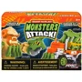 Ігровий набір Road Rippers Snap'n Play Monsters Attack Tan yeti vs Orange log truck