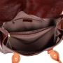Жіноча сумка саквояж Laskara коричнева (LK-DM233-choco-cognac): Матеріал Натуральна шкіра