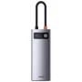 Адаптер Baseus Adapter USB-C to 3xUSB 3.0+HDMI+USB-C PD Gray (WKWG020013): Інтерфейс підключення HDMI, USB-C, USB 3.0