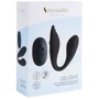 Двойной вибратор S Pleasures Premium Delight (для клитора и точки G, 10 режимов), черный