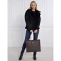 Женская сумка тоут GUESS SILVANA TOTE темно-коричневая (HWQB8665230-BGO): Фактура Матовая, Гладкая