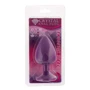 Анальная пробка CRYSTAL Purple Silicone Topaz, L