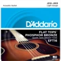 Струна для гитар Струны D`ADDARIO EFT16 FLAT TOPS LIGHT 12-53