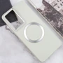 Чехол для телефонов TPU Case Bonbon Metal Style with MagSafe White for Samsung S928 Galaxy S24 Ultra: Пленка в комплекте нет