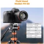 Штатив K&F Concept K234A7+FH-03 (KF09.136): Максимальна висота 211 см