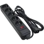 Сетевой фильтр Patron 2 m 3 x 1 mm2 (SP-1055U) 5 розеток BLACK (EXT-PN-SP-1055U)