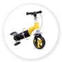 Самокат - беговел MoMi Elios 2в1 yellow (ROBI00032): Конструкция рамы цельная