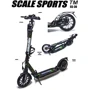 Самокат двухколесный Scale Sports SS-30 Черно-Зелёный (853715831): Тип колес литые