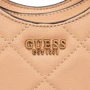 Женская сумка хобо GUESS ABEY SMALL HOBO темно-бежевая (HWQB8558010-BEI): Застежка Молния