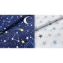 Набор пеленок Cosas Galaxy Stars Grey Blue бязь (4822052061343)