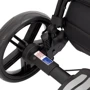 Универсальная коляска 2 в 1 Broco Miracle Black 9023-BMB-05, white, белый: Материал колес полиуретан