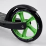 Самокат двухколесный Best Scooter с PU колесами, 1 амортизатором Black/Green (99666): Максимальная допустимая нагрузка, кг 100