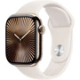 Apple Watch Series 10 42mm GPS + Cellular Gold Titanium Case with Starlight Sport Band - M/L (MX073)
