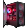 Корпус Modecom Mistral ARGB Flow Midi Black (AT-MISTRAL-MG-10-00ARGB-0): Матеріал передній панелі пластик и металл