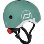 Шлем детский Scoot and Ride Зеленый с фонариком 45-51см (SR-210225-FOREST): Цвет зеленый