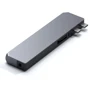 Адаптер Satechi Adapter Aluminum USB-C to 2xUSB-C+USB+HDMI+RJ45+SD+3.5mm Space Gray (ST-UCPHMXM): Дополнительные разъемы 3.5mm Headphone, SD+TF Card, Ethernet, HDMI, USB-C