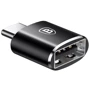 Адаптер Baseus Adapter USB-C to USB Female Black (CATOTG-01): Цвет черный