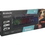 Клавиатура Defender Werewolf GK-120DL USB Black (45120): Подключение проводное