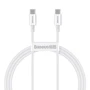 Кабель Baseus Cable USB-C to USB-C Superior Series PD 100W 1m White (CATYS-B02)
