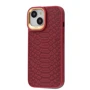 Чехол для iPhone Kajsa Snake Pattern Burgundy for iPhone 15