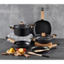 Сковорода вок Bergner Earth black 28 см (BG-34627-BK): Крышка в комплекте нет