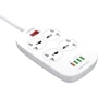 Мережевий фільтр LDNIO SC4407, 3 розетки+4USB (SC4407): Тип Сетевые фильтры