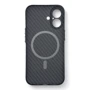 Чехол для iPhone BeCover Carbonite Case with MagSafe Black for iPhone 16 (712067): Цвет черный